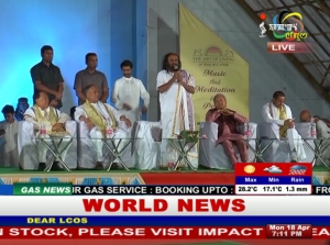 CM welcomes Sri Sri Ravishankar to take part in peace talks if insurgents groups come forward for dialogue with the govt.
