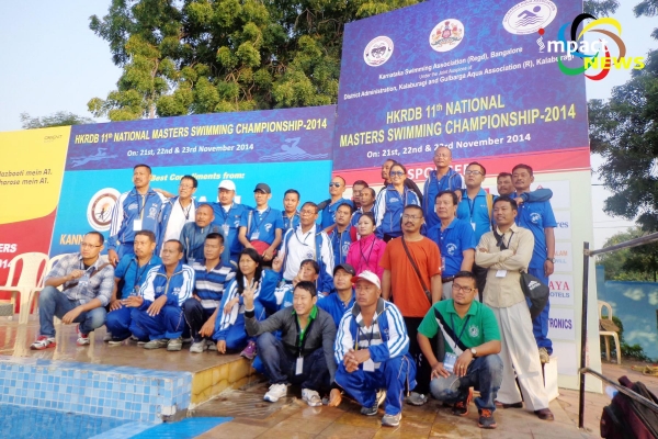 Manipur wins 13 medals in 11th Masters National Aquatics Championship