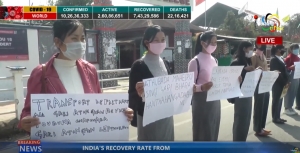 Imphal College Students condemn unregulated transport fare