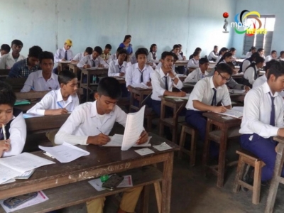 High School Leaving Certificate Examination conducted by Board of Secondary Education Manipur began today