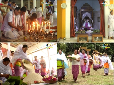 Followers of Sanamahi perform religious ritual, Sanamahi Cheng Hongba praying for peace, prosperity and fertility