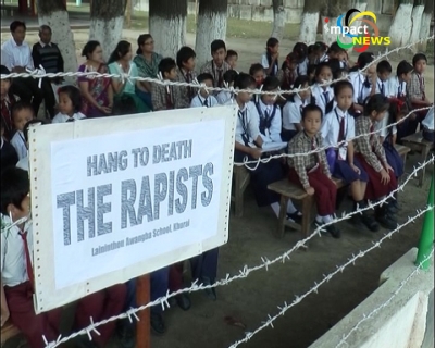 Tharoijan and Thoubal rape case: Students stage protest 
