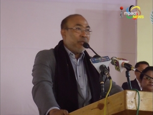CM Biren says his Government has urged Government at the Centre to remove the army camp at Koirengei Air Field